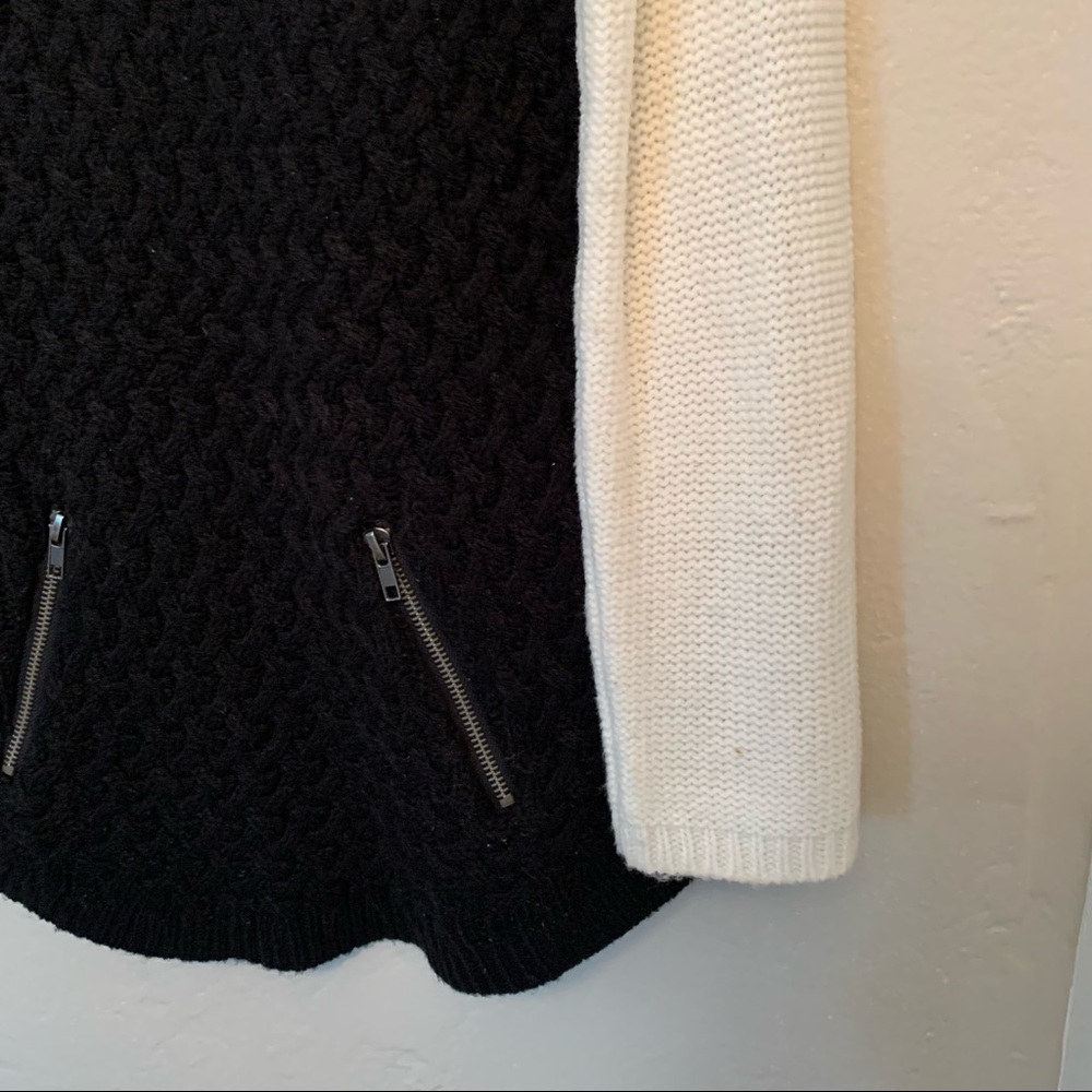 Hooked Up by I.O.T. Black & White Sweater - Picture 6 of 11